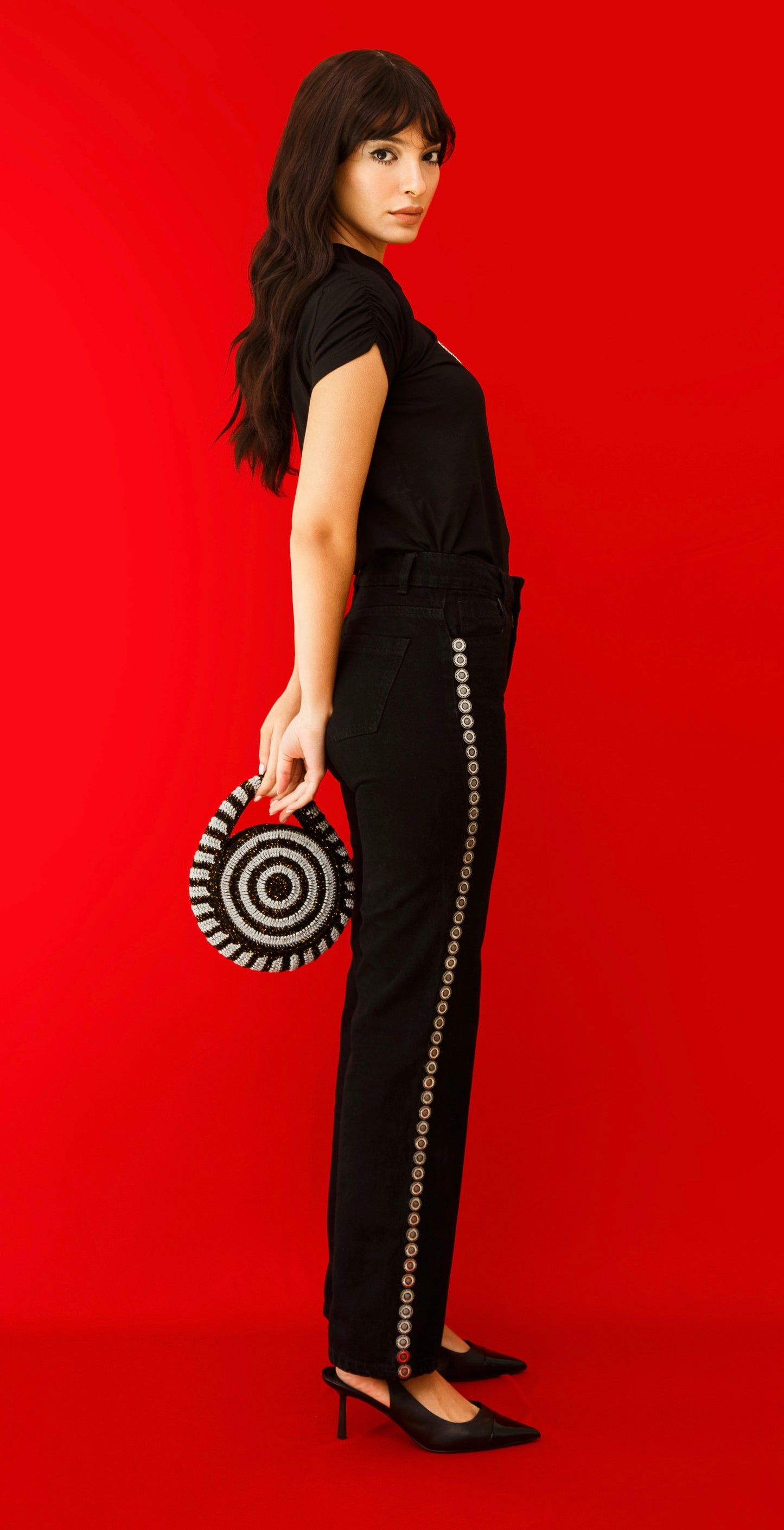 The Mini Lover Bag | Black/Silver