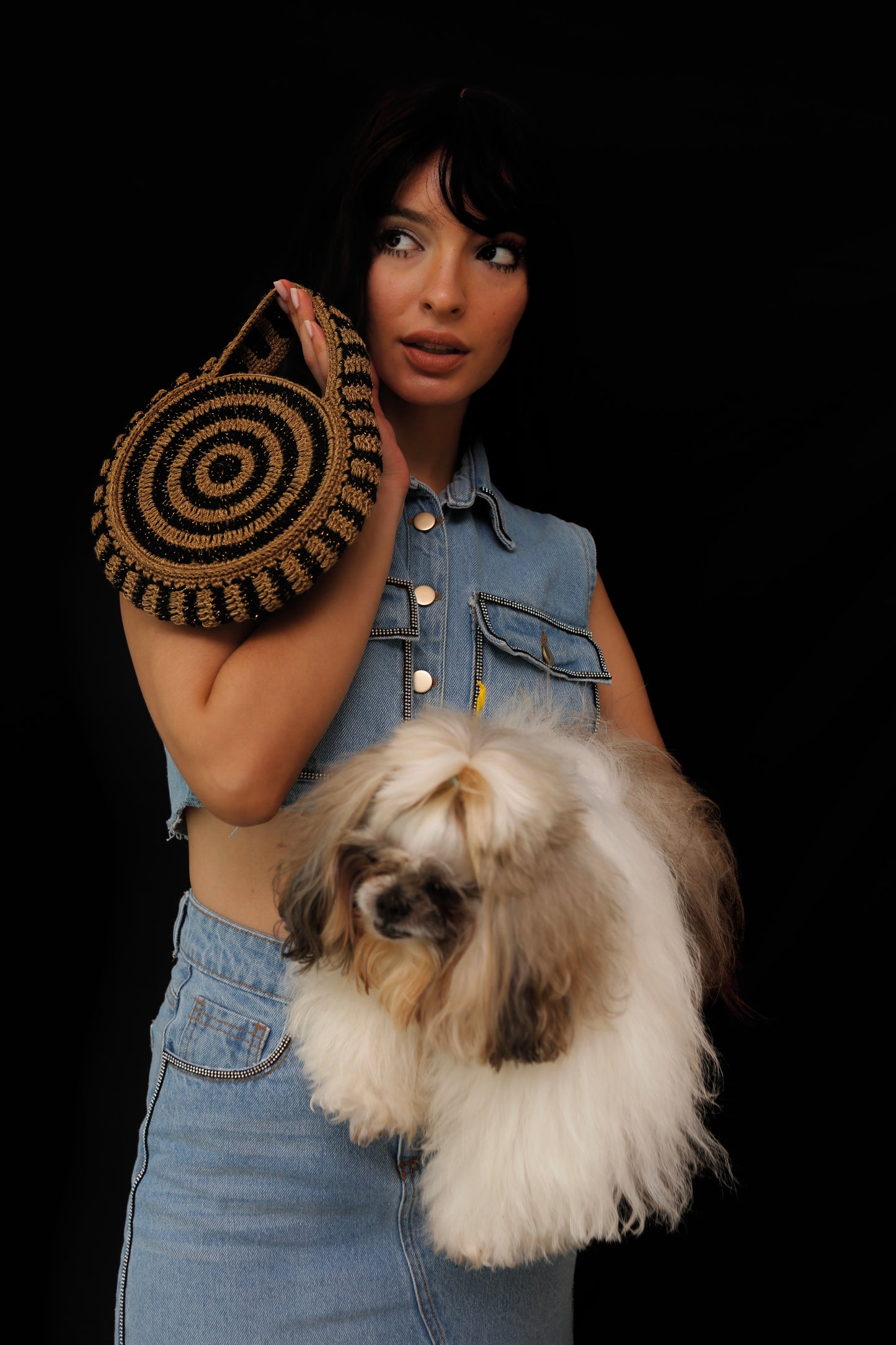 The Mini Lover Bag | Black/Gold