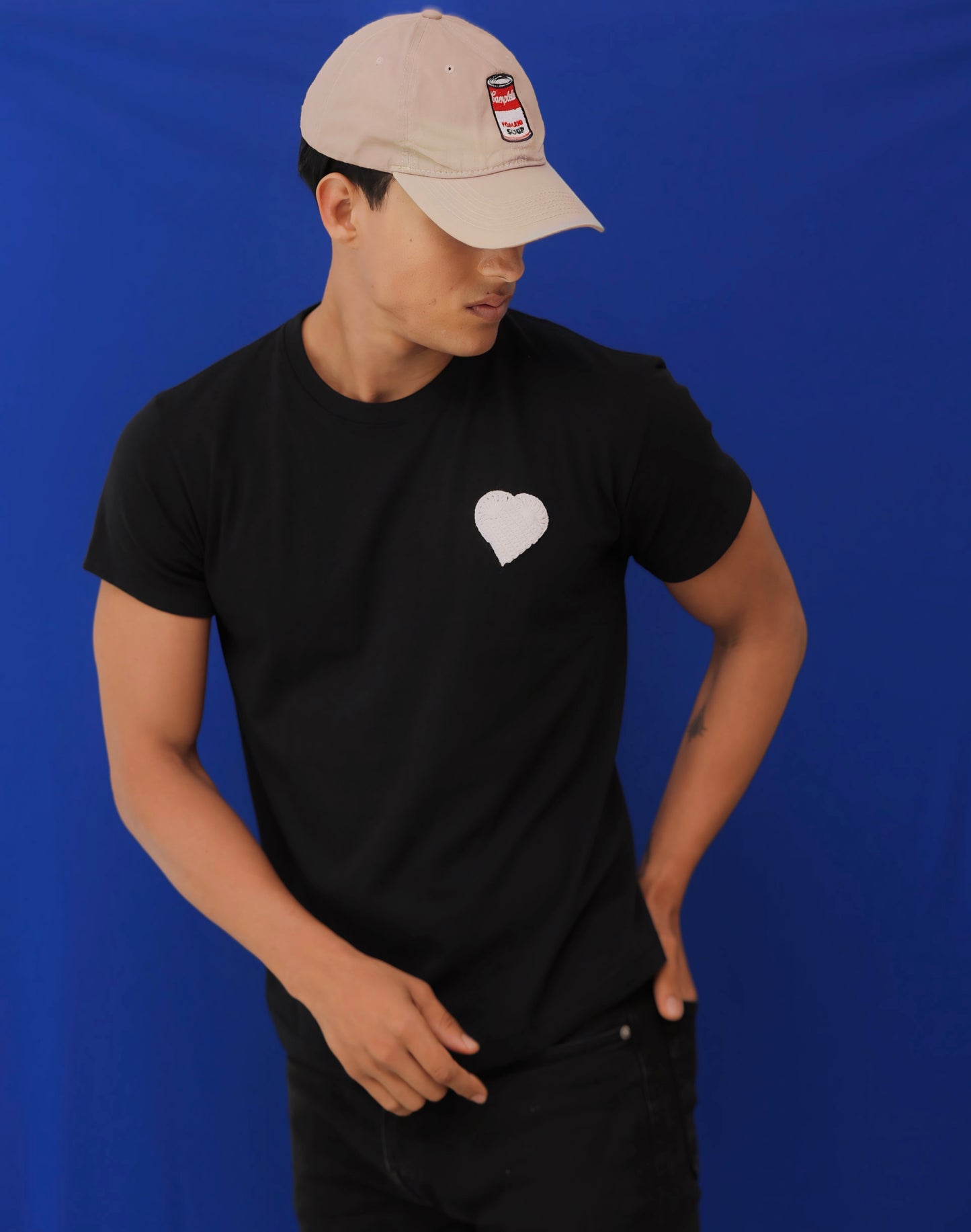 Black White Heart T-shirt