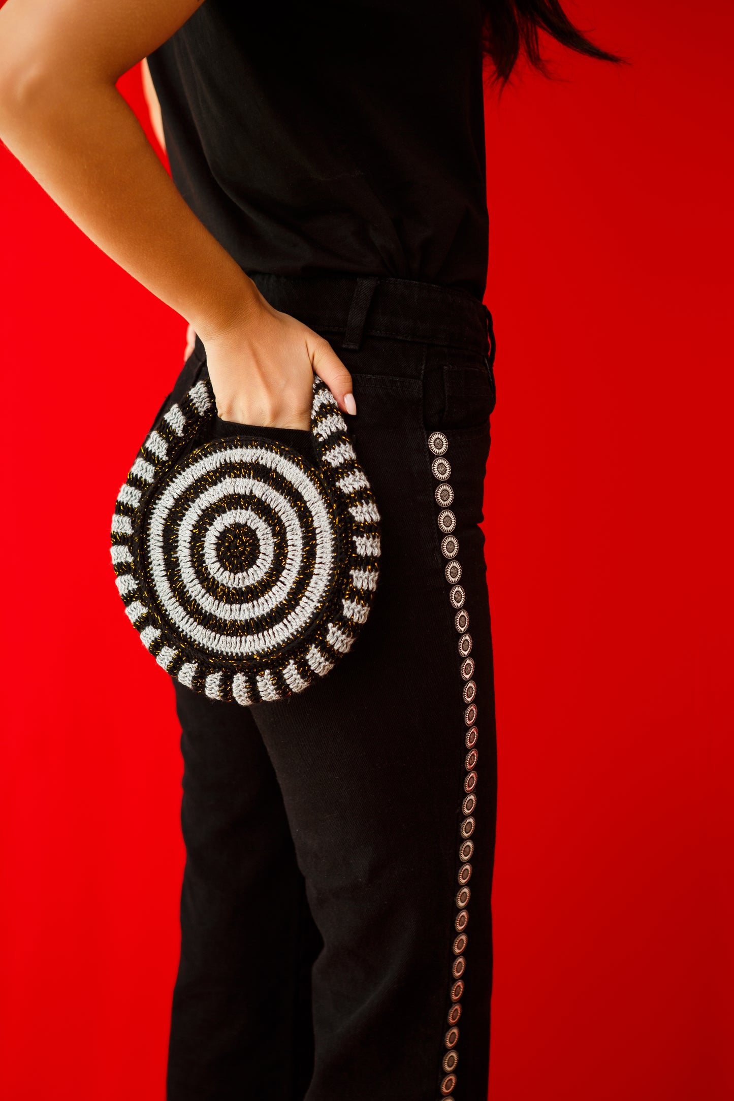 Disco Lover Black Denim Pant