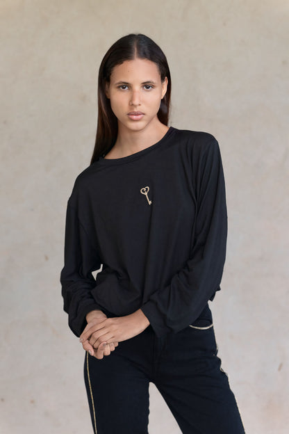 Amo Key Black Sweatshirt