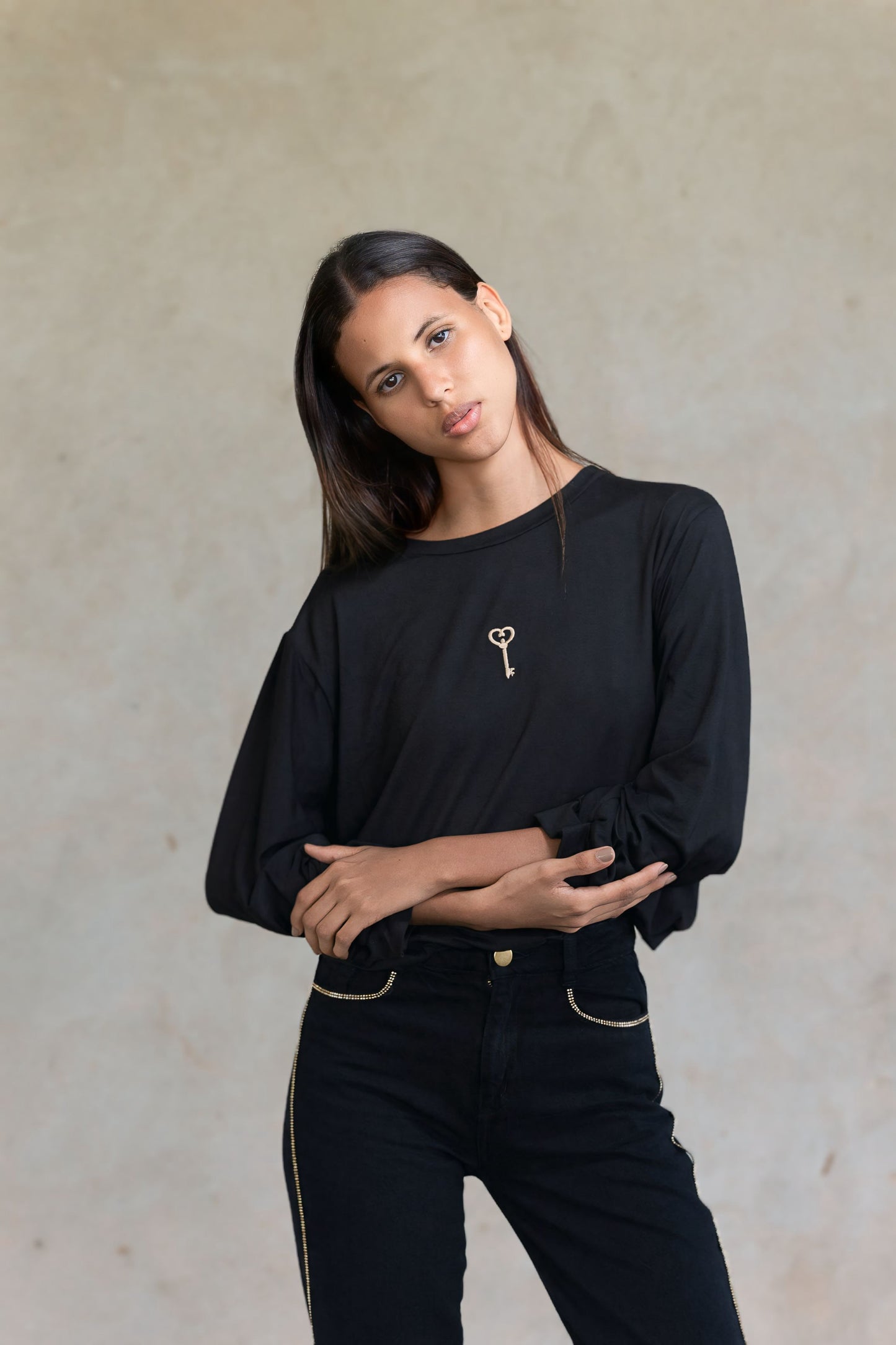 Amo Key Black Sweatshirt