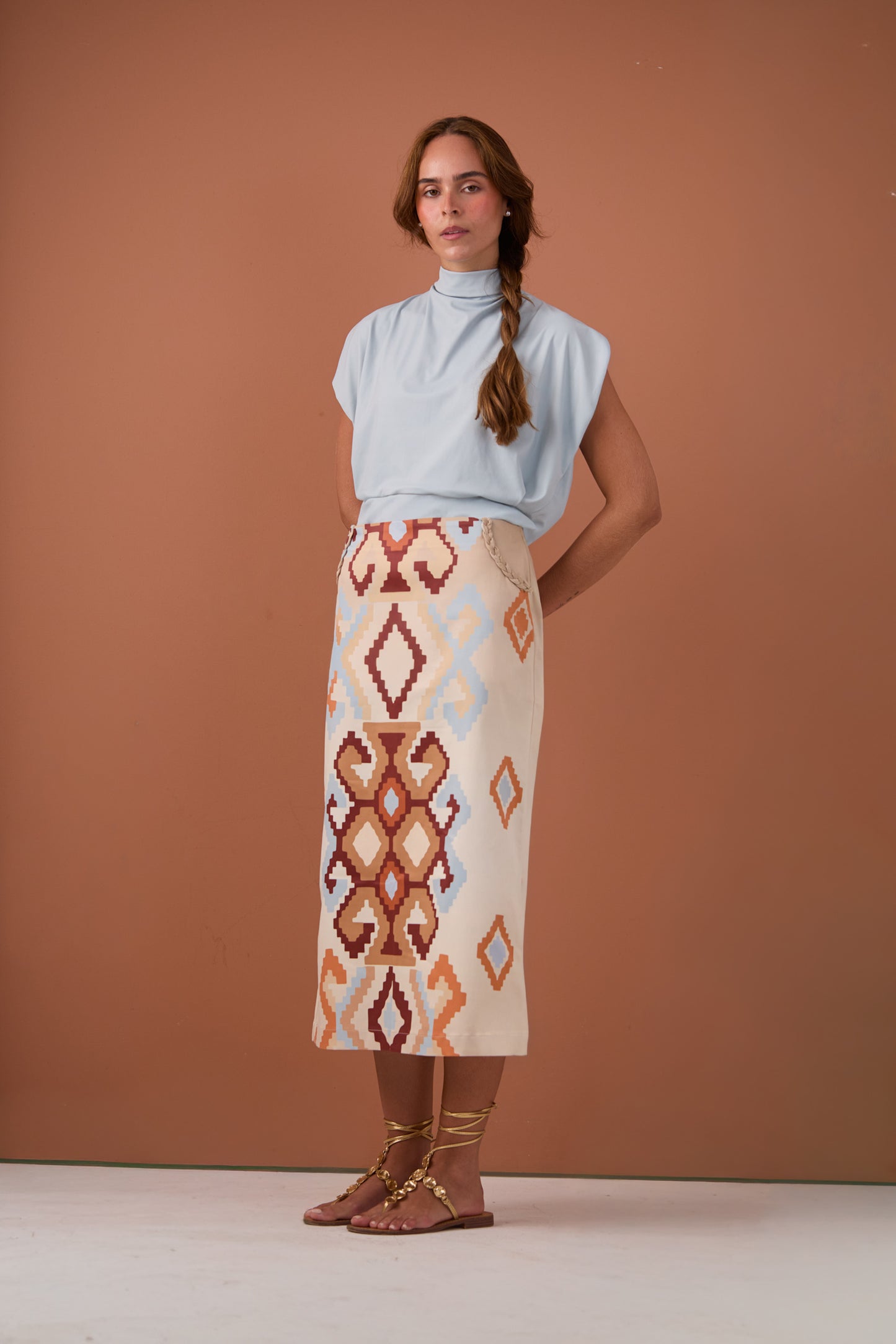 Celeste baby blue shirt
