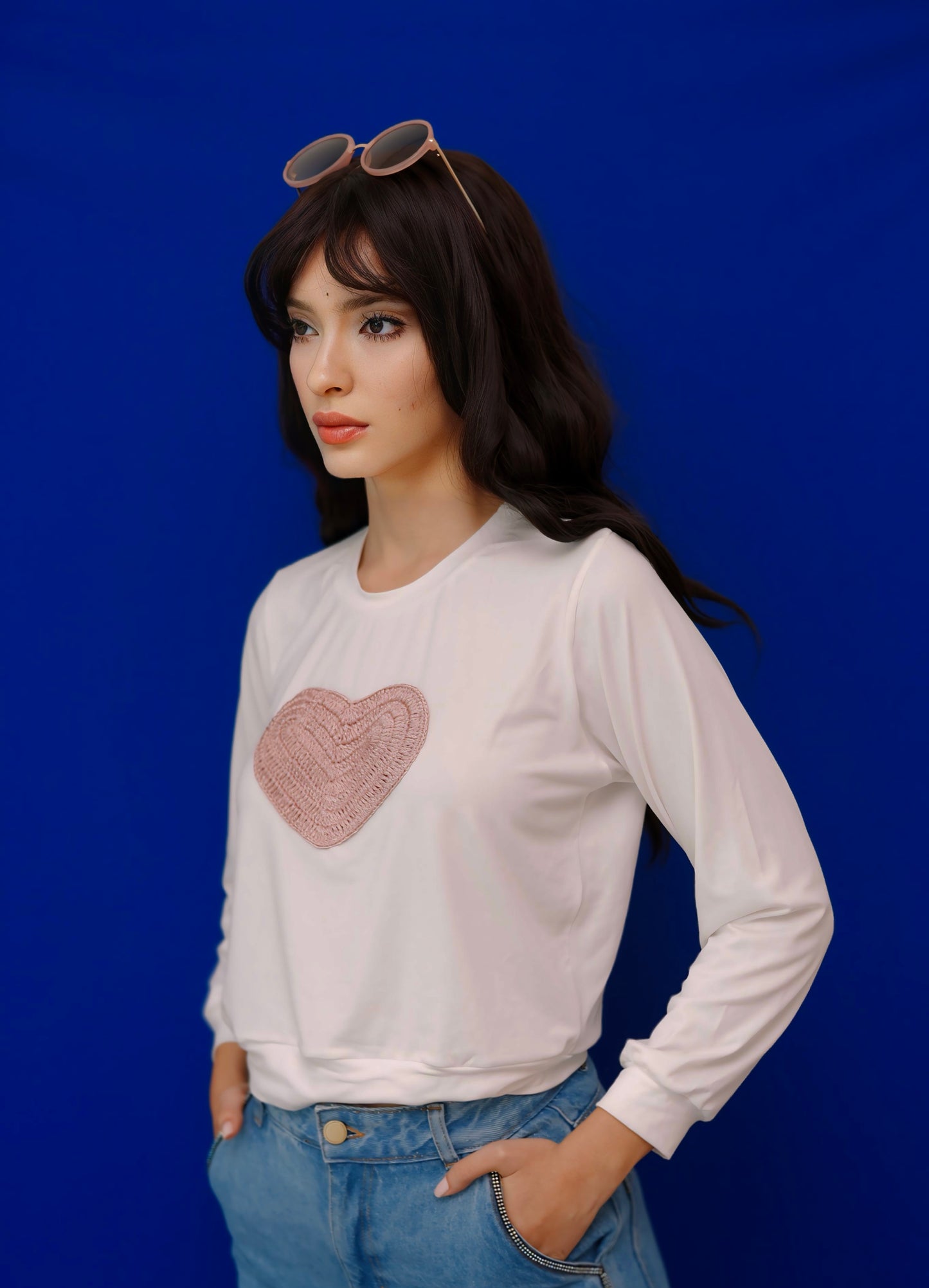 Pink Heart Sweatshirt