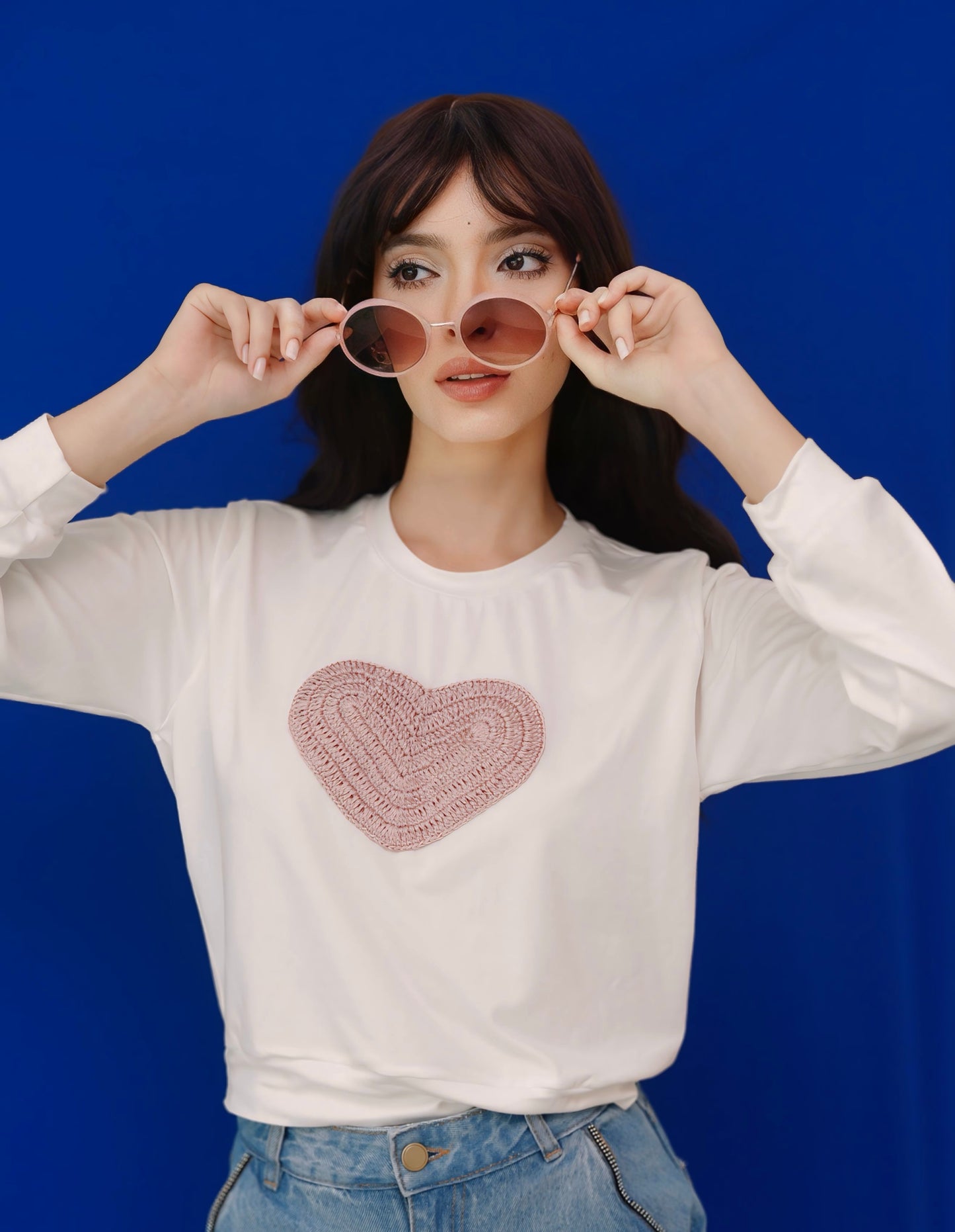 Pink Heart Sweatshirt