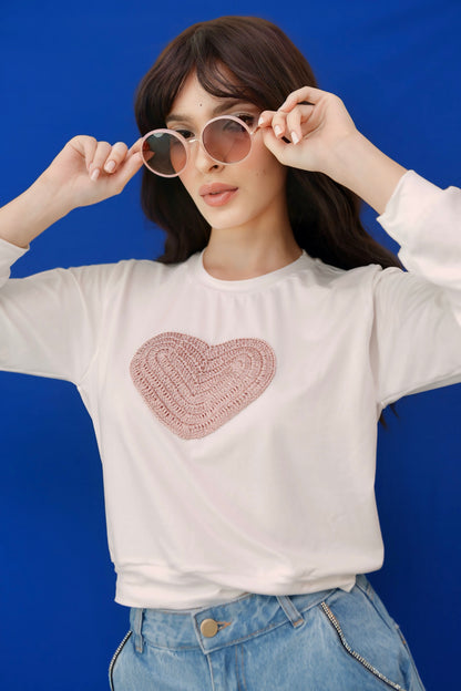 Pink Heart Sweatshirt