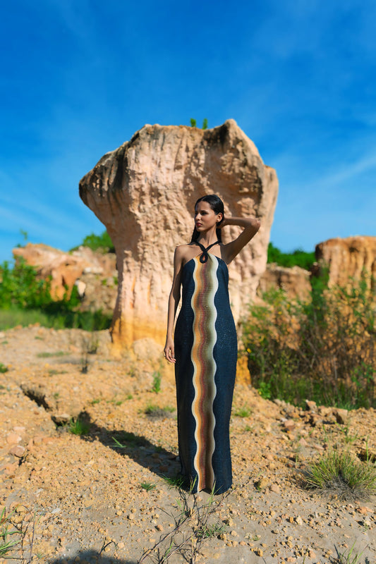 Tigre Black Dress