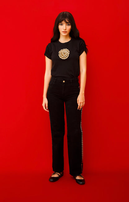 Gold Flower Lover T-Shirt