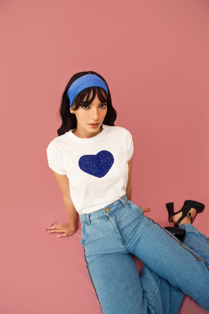 Blue Heart Lover T-shirt