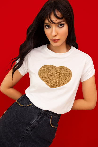 Gold Heart Lover T-Shirt