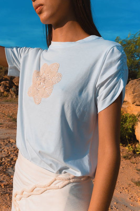 Sand White T-Shirt