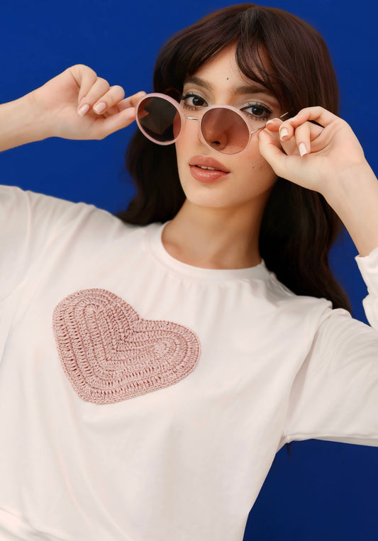 Pink Heart Sweatshirt