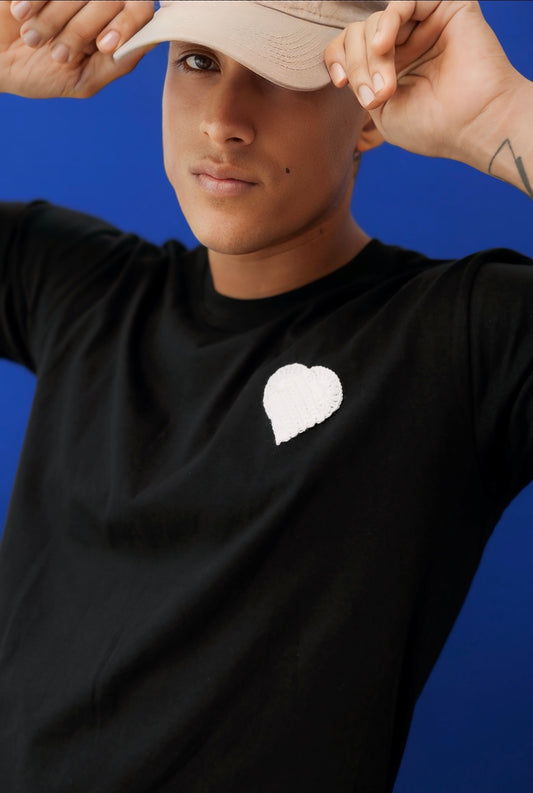 Black White Heart T-shirt