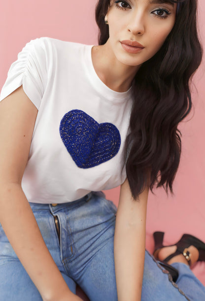 Blue Heart Lover T-shirt